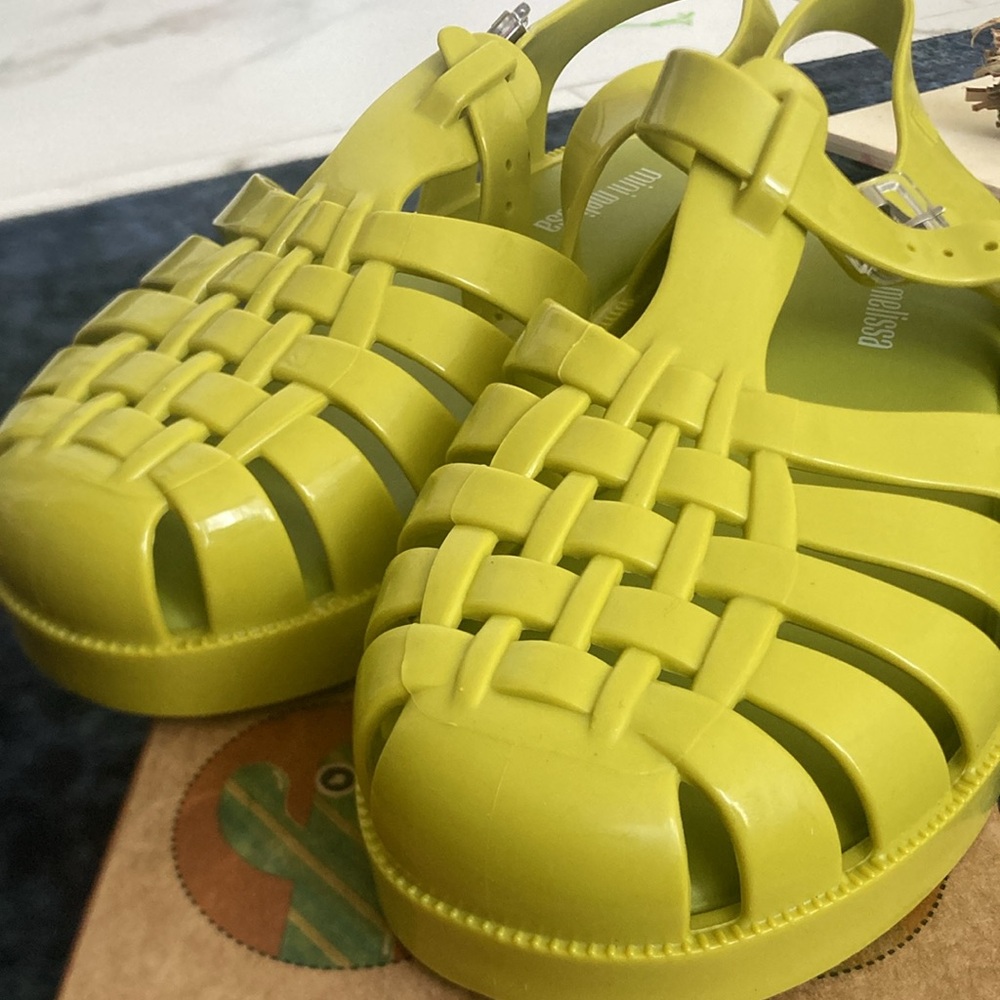 Mini Melissa Kids Jelly Sandals - Lime Green - Picture 2 of 6
